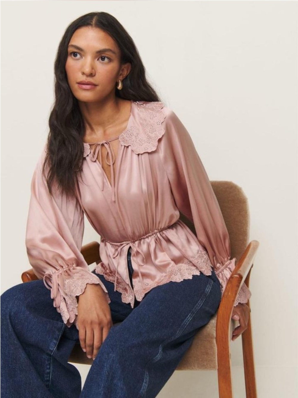 Reformation x Kacey Musgraves Lillie Silk Top